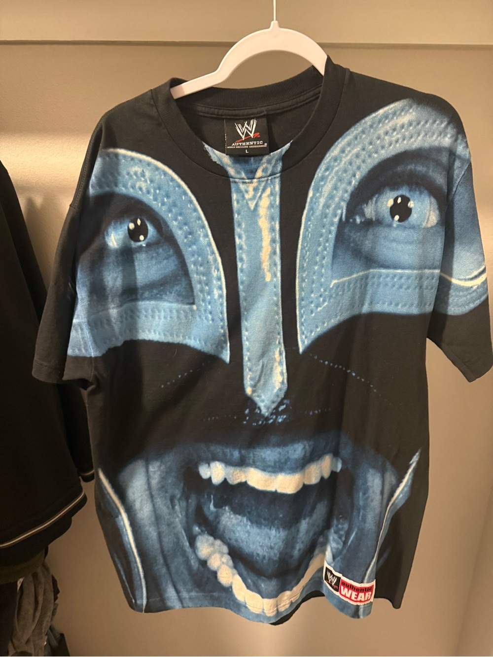 WWE Blue Tie-Dye Authentic Wear Patch Tee